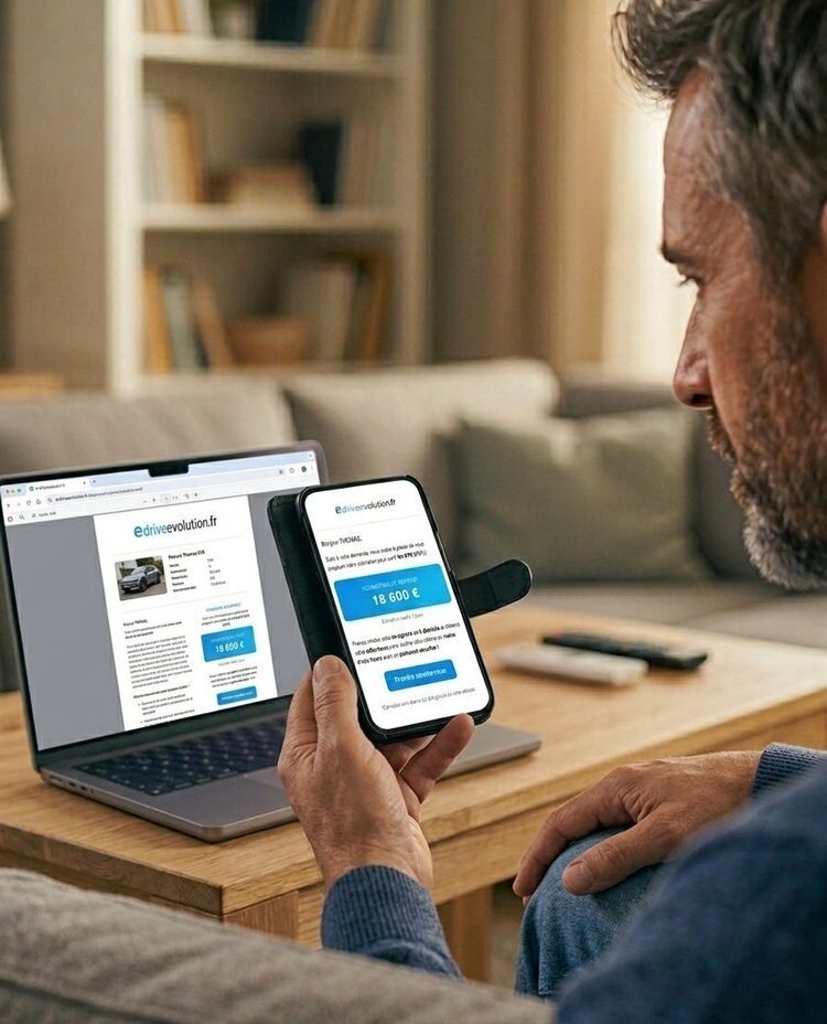 Rachat d'une voiture à domicile par E-Drive Evolution