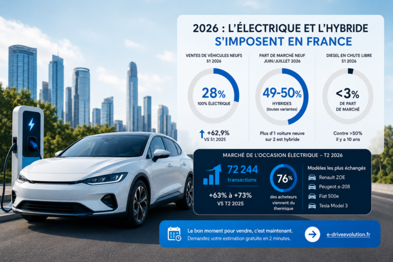 La montée en puissance de l’électrique et de l’hybride